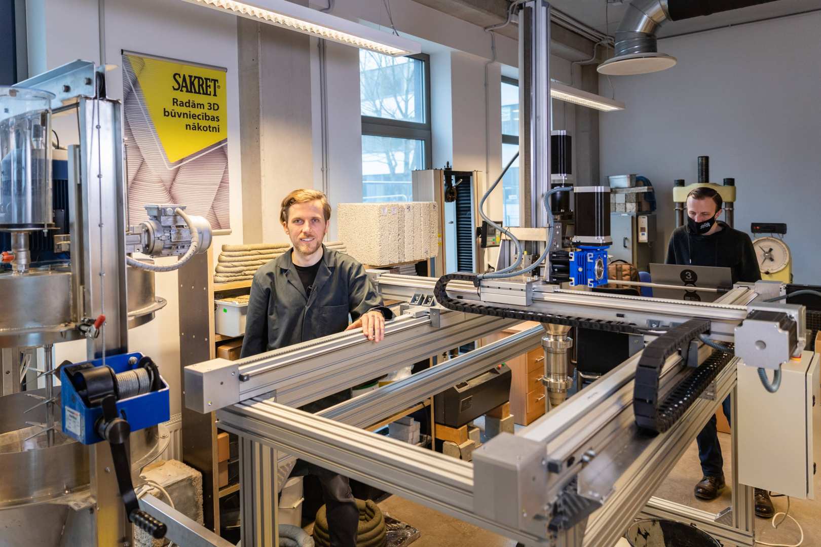 RTU IN PARTNERSHIP WITH SAKRET ESTABLISHES THE FIRST 3D CONCRETE PRINTING LABORATORY IN THE BALTICS